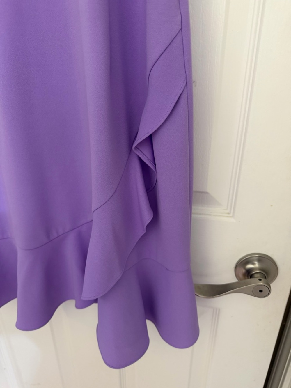 Lavender Halter Ruffle Midi Dress - Picture 8 of 11